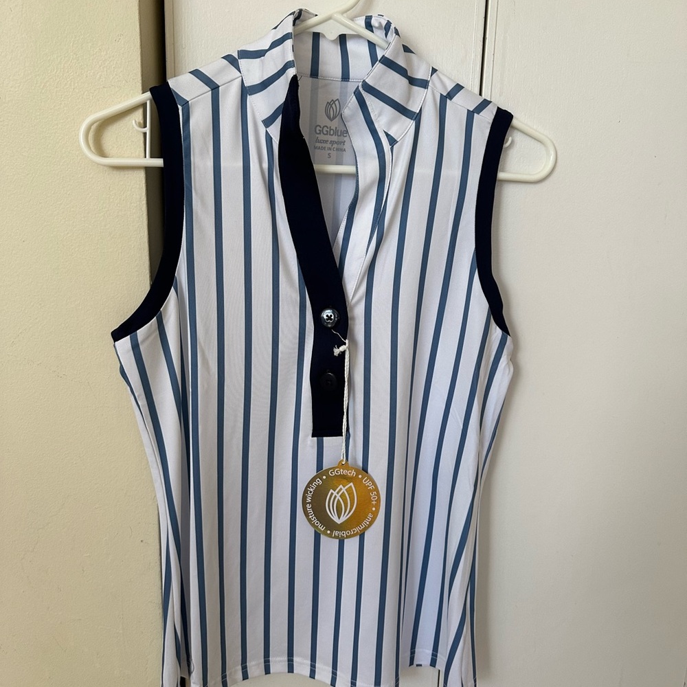 GG Blue size small ladies golf sleeveless tank. NWT
